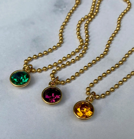 Birthstone Charm Necklace