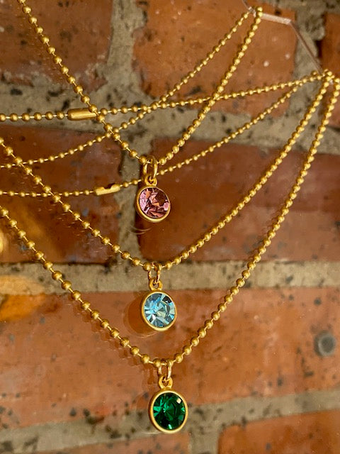 Birthstone Charm Necklace