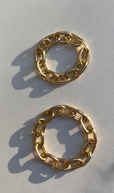 Oval Gold Link Ring