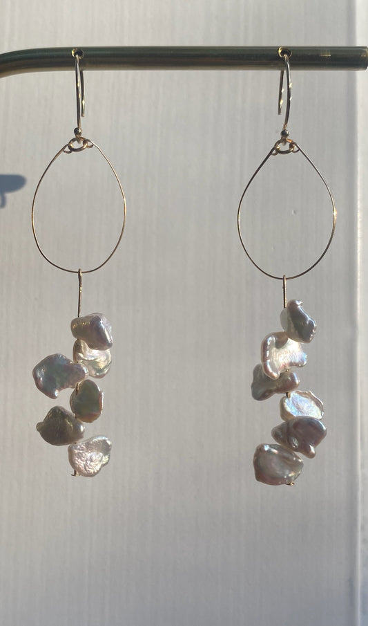 Dainty Freshwater Pearl Earrings