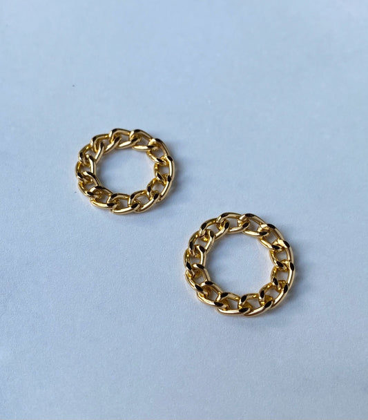 Mini Luxe Gold Link Ring