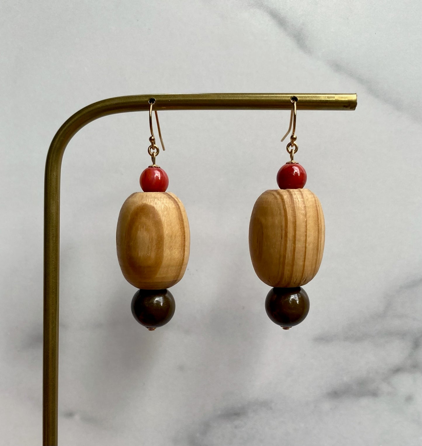 Fall Shades Wooden Earrings