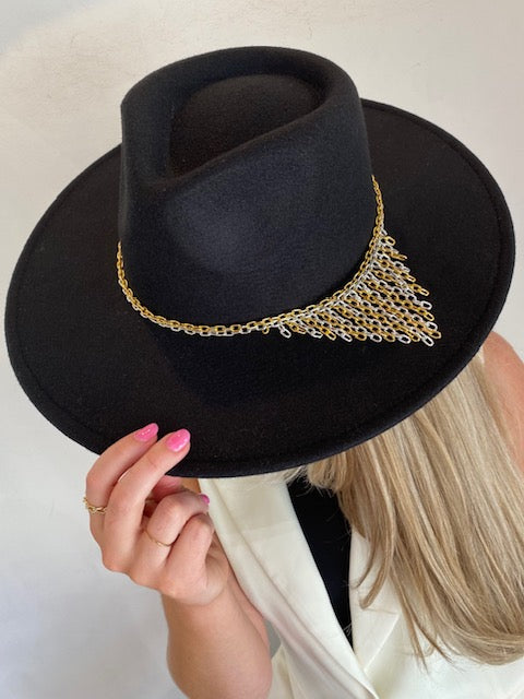 The Fringe - Mixed Metal Chain Hat Band